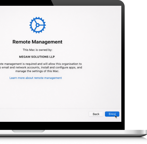 macOS supervised enrollment and remote management