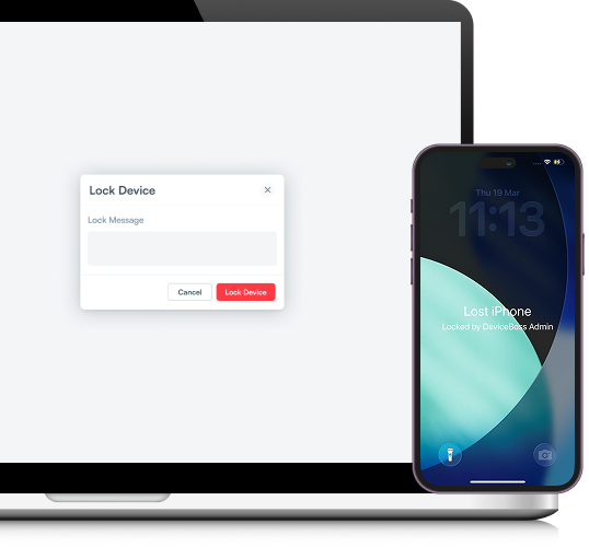 iOS remote security actions